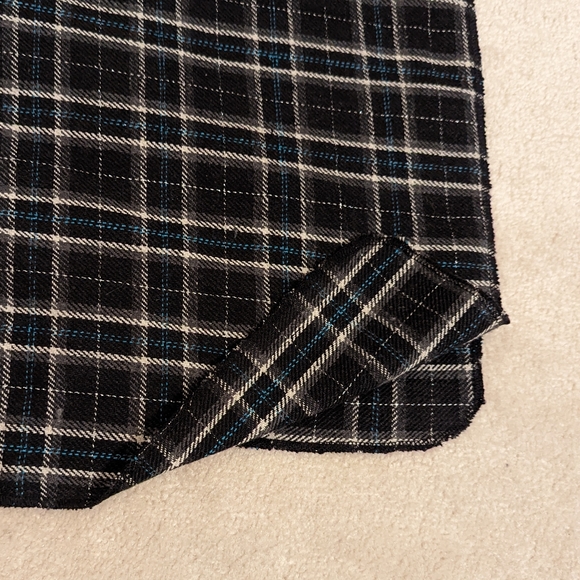 Plaid Mid-weight Poncho for Spring or Fall - Picture 11 of 13